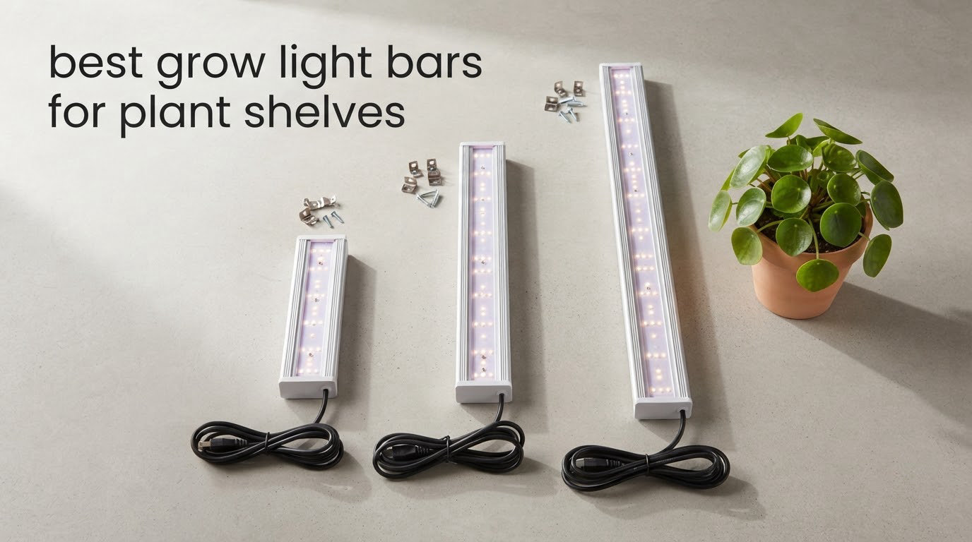 best grow light bars for plant shelves