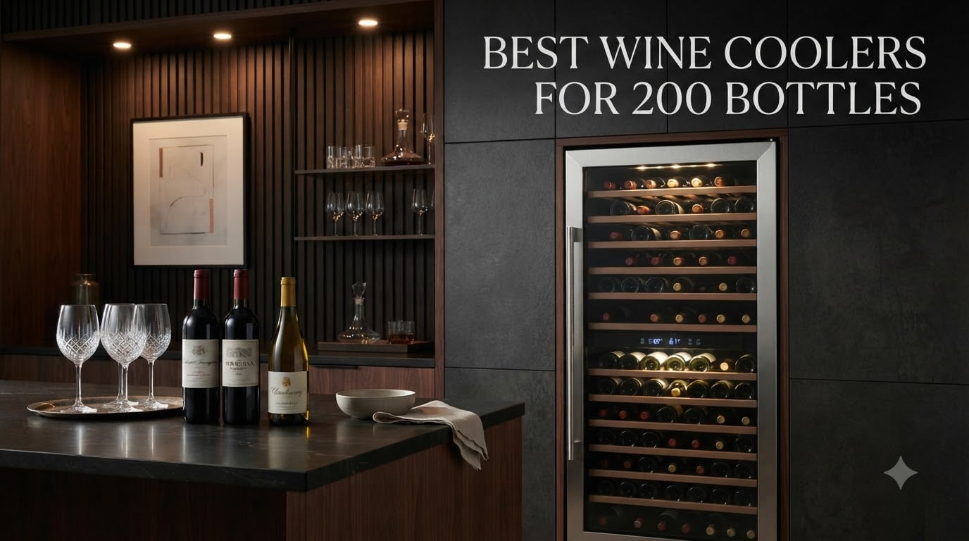 best wine coolers for 200 bottles