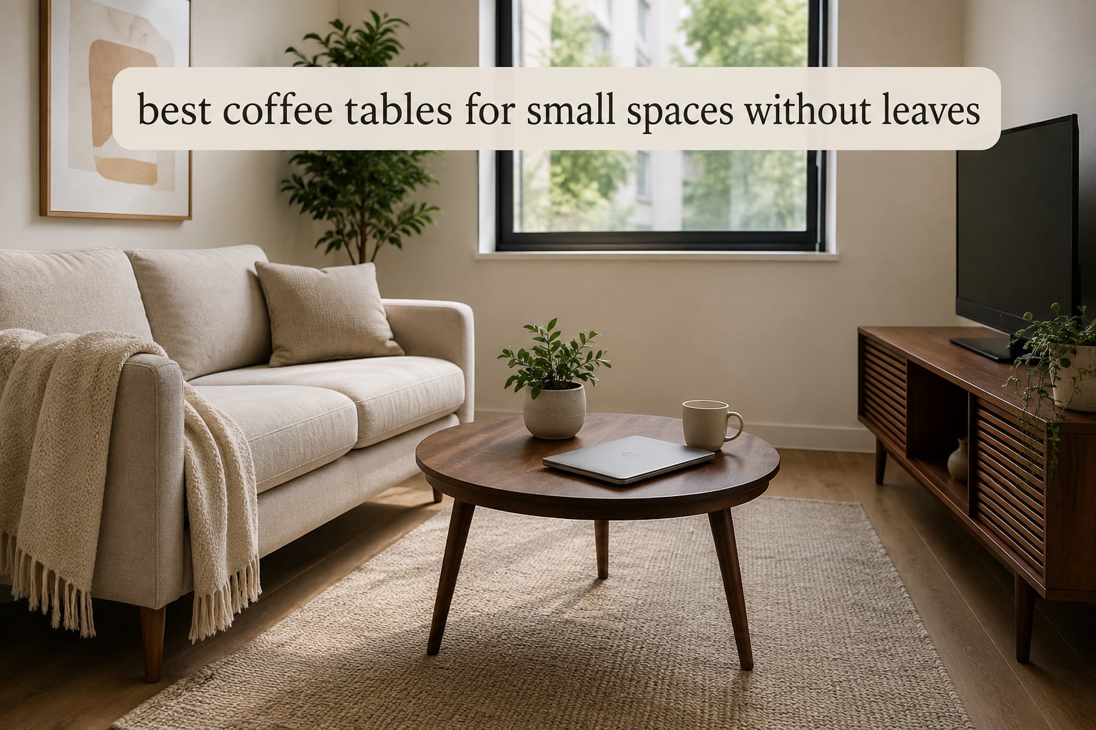 best coffee tables for small spaces without leaves