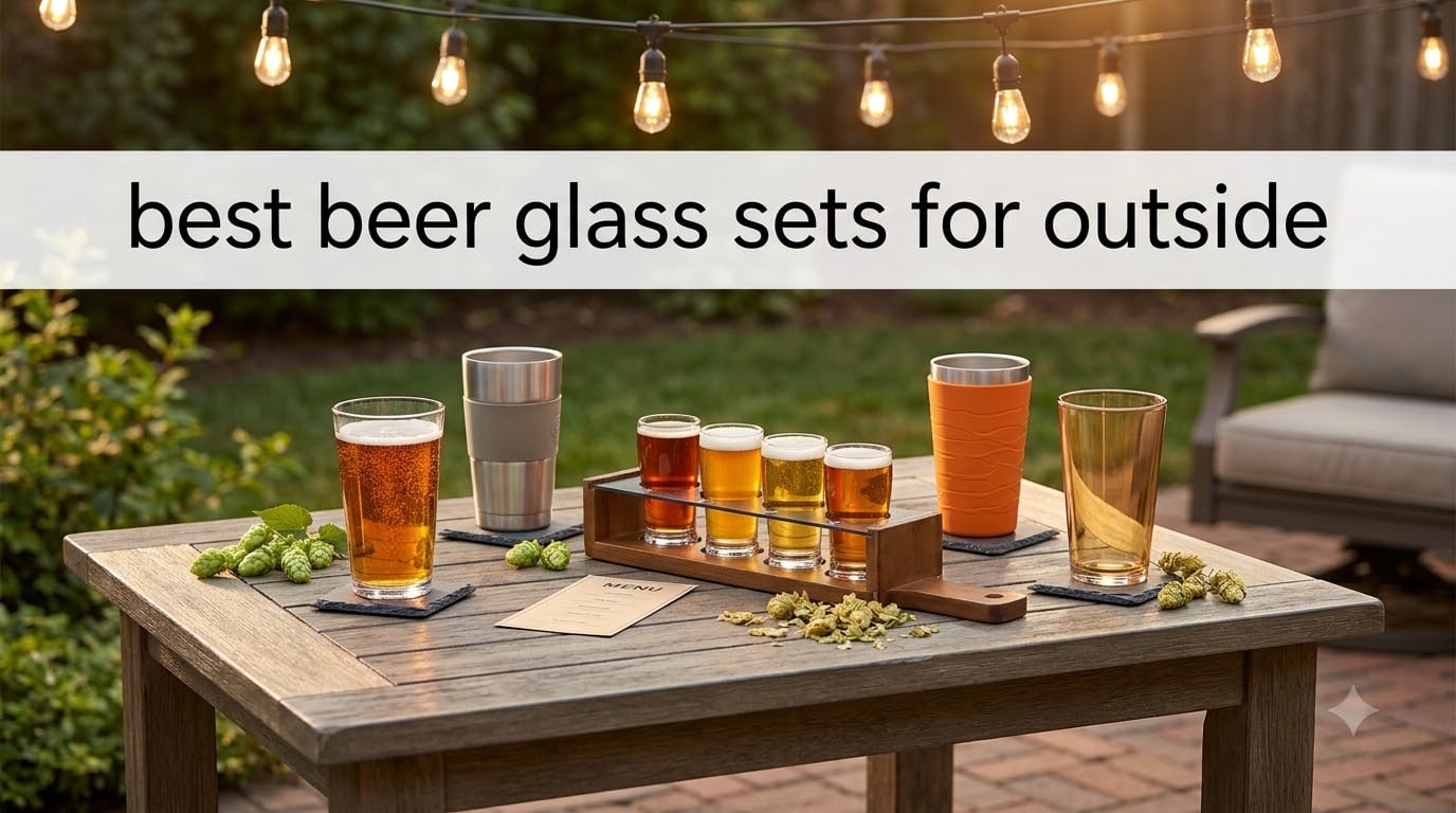 best beer glass sets for outside