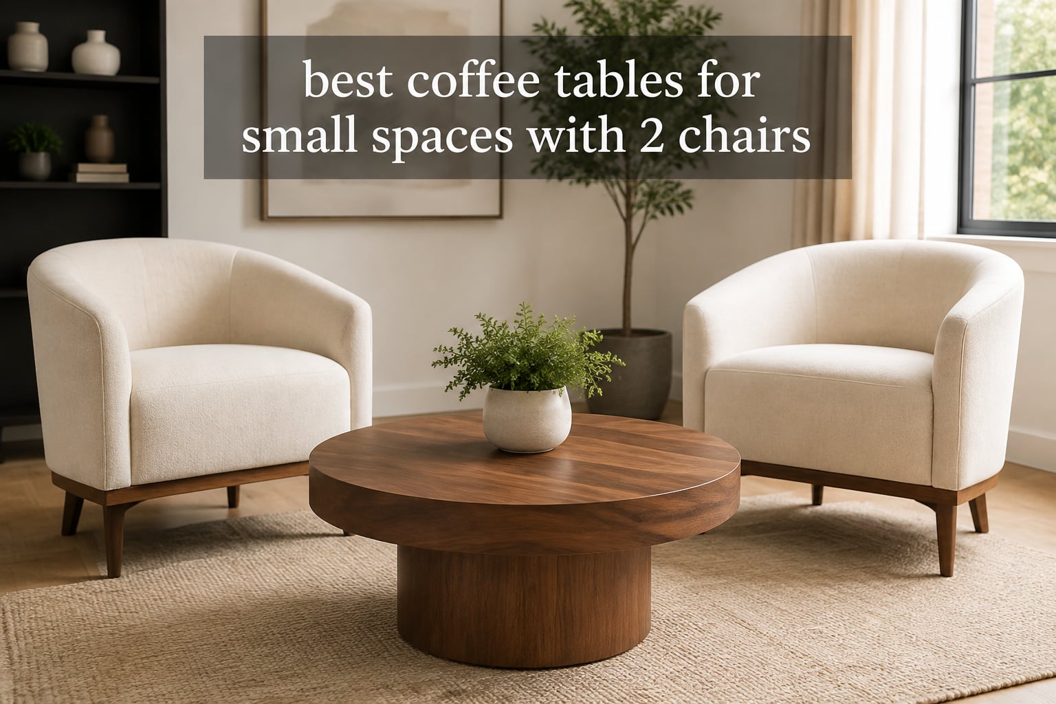 best coffee tables for small spaces with 2 chairs