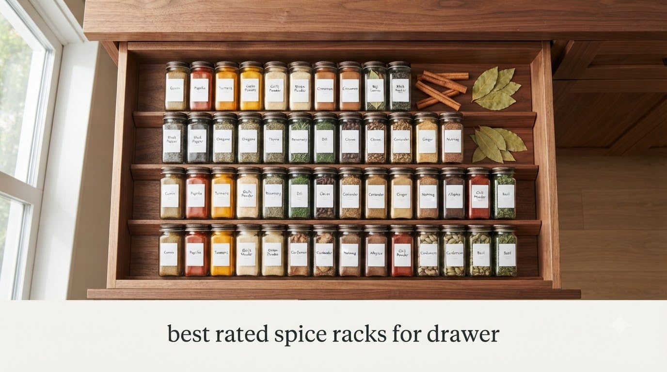 best rated spice racks for drawer