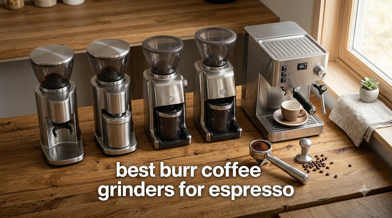 best burr coffee grinders for espresso underneath
