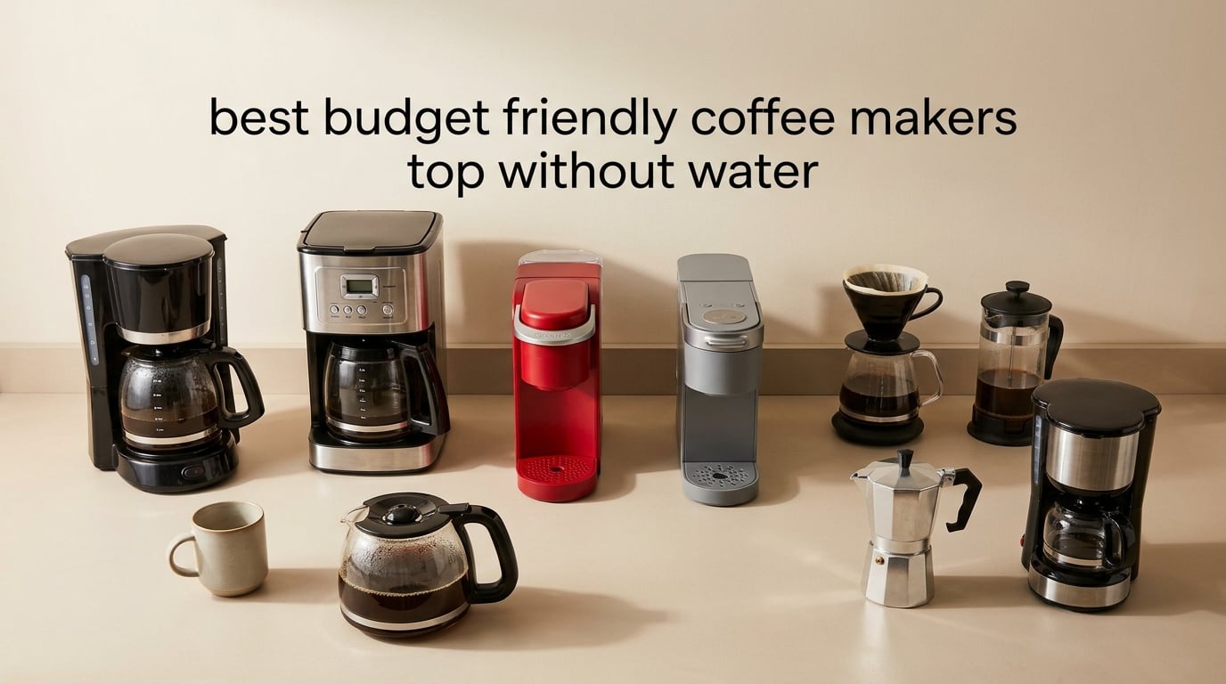 best budget friendly coffee makers top without water