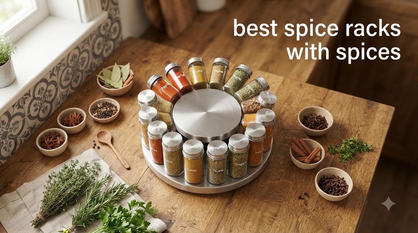 best spice racks with spices