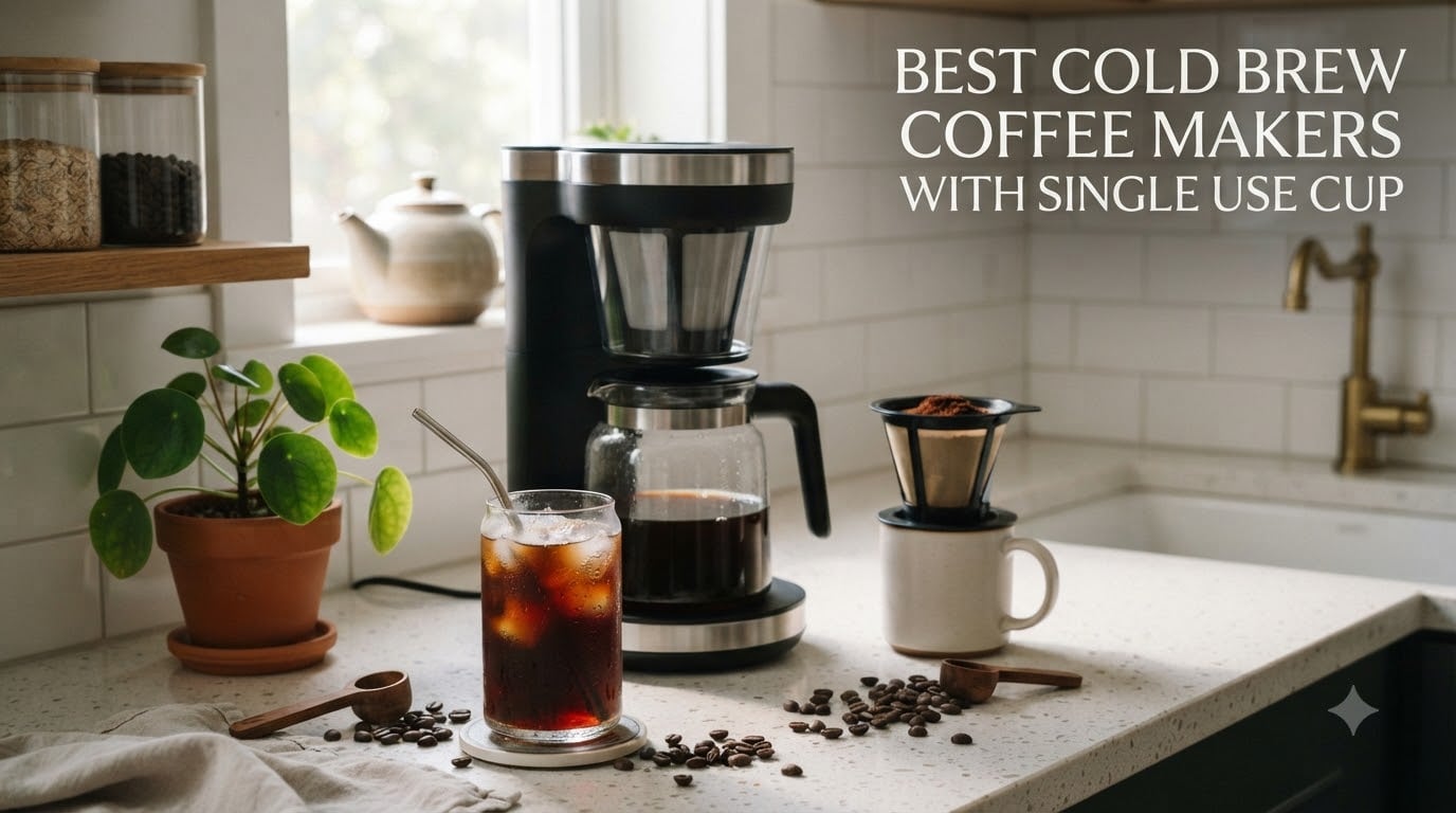 best cold brew coffee makers with single use cup
