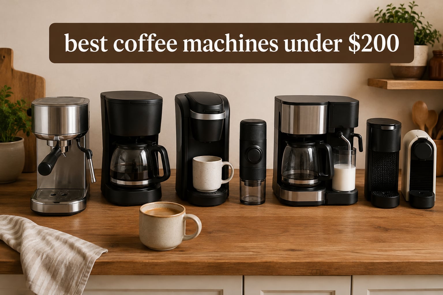 best coffee machines under $200