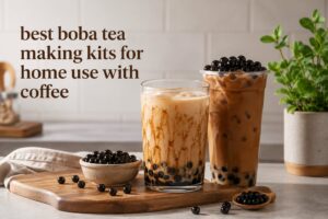 best boba tea making kits for home use with coffee