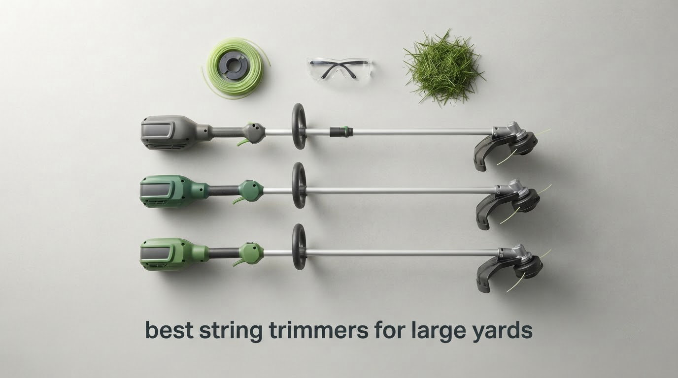 best string trimmers for large yards