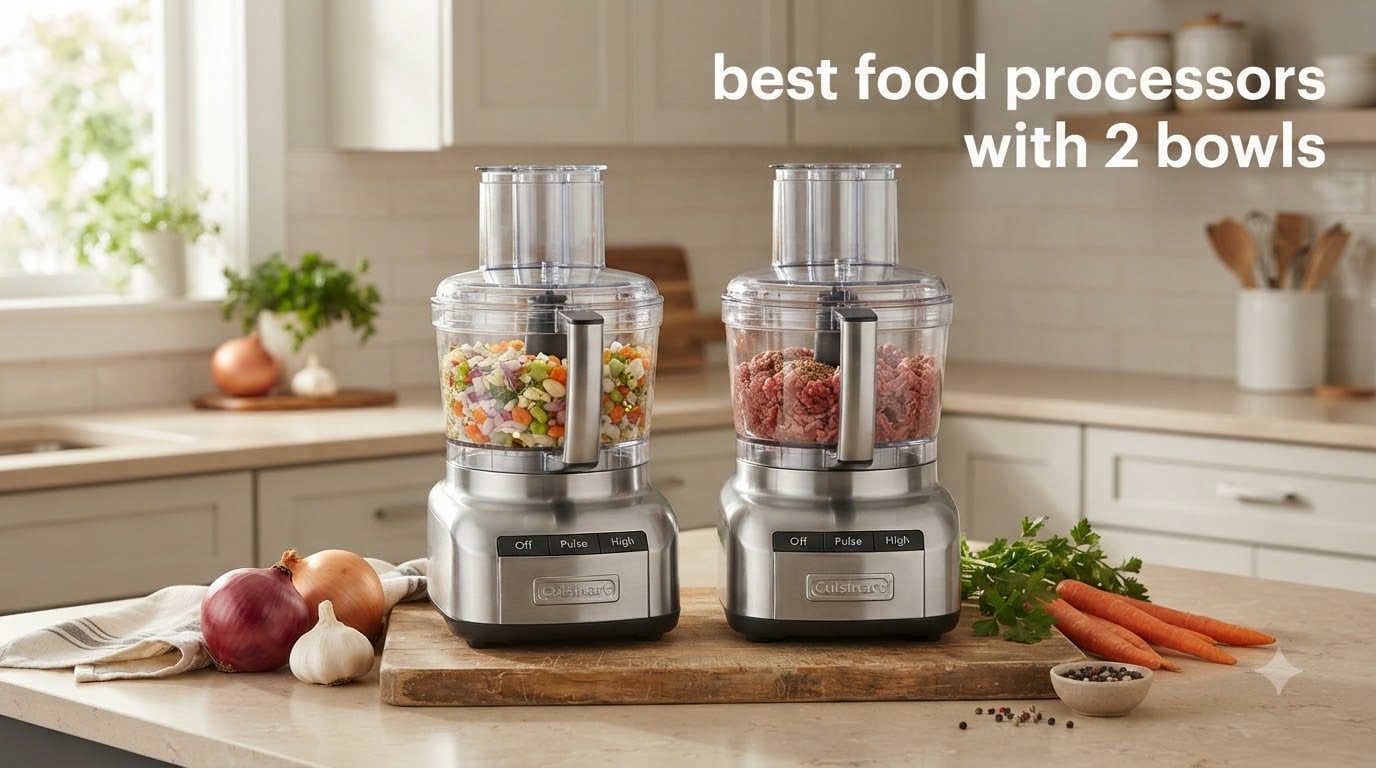 best food processors with 2 bowls