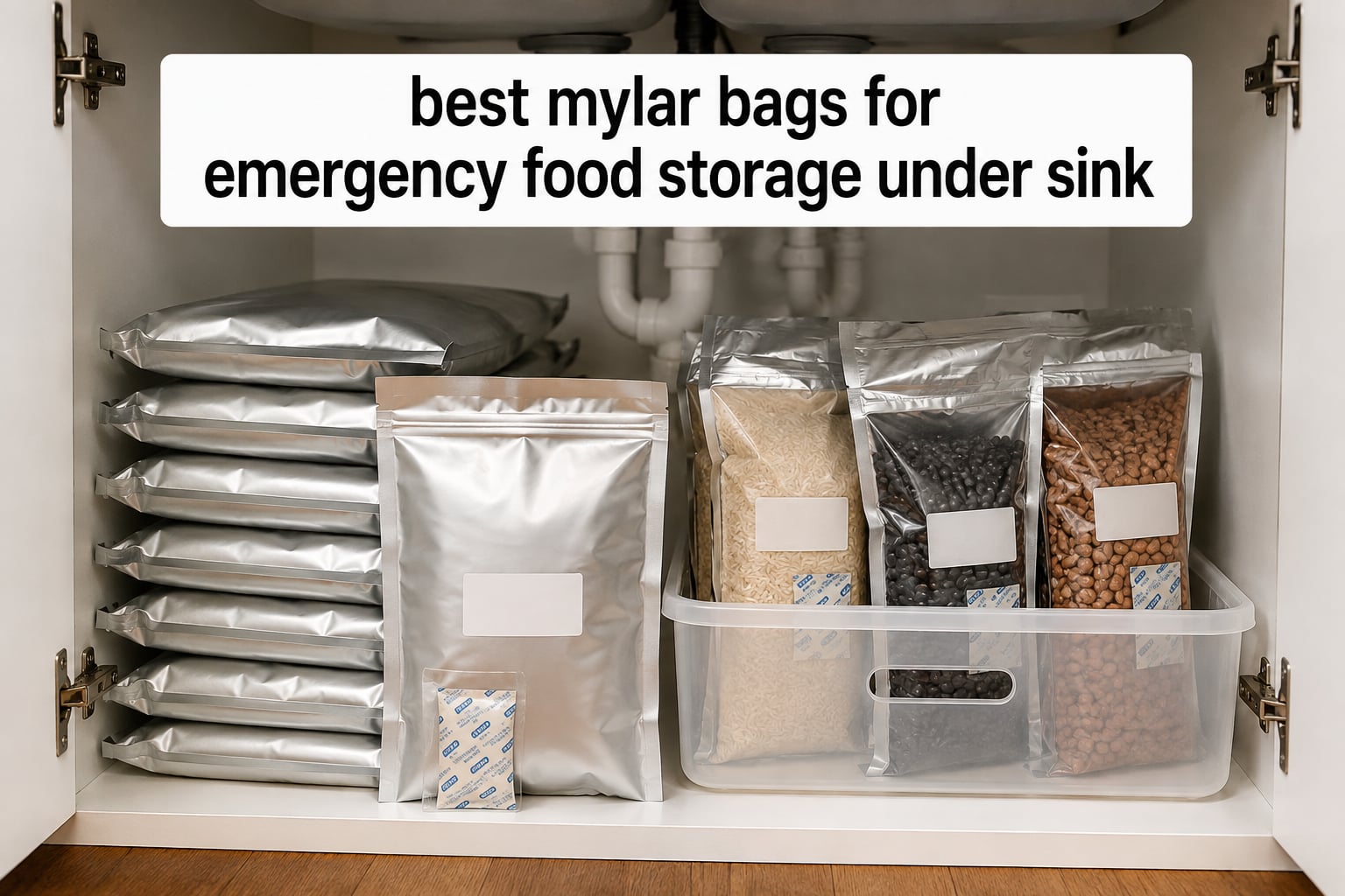 best mylar bags for emergency food storage under sink