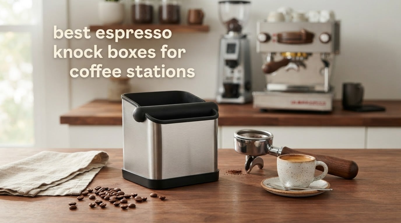best espresso knock boxes for coffee stations