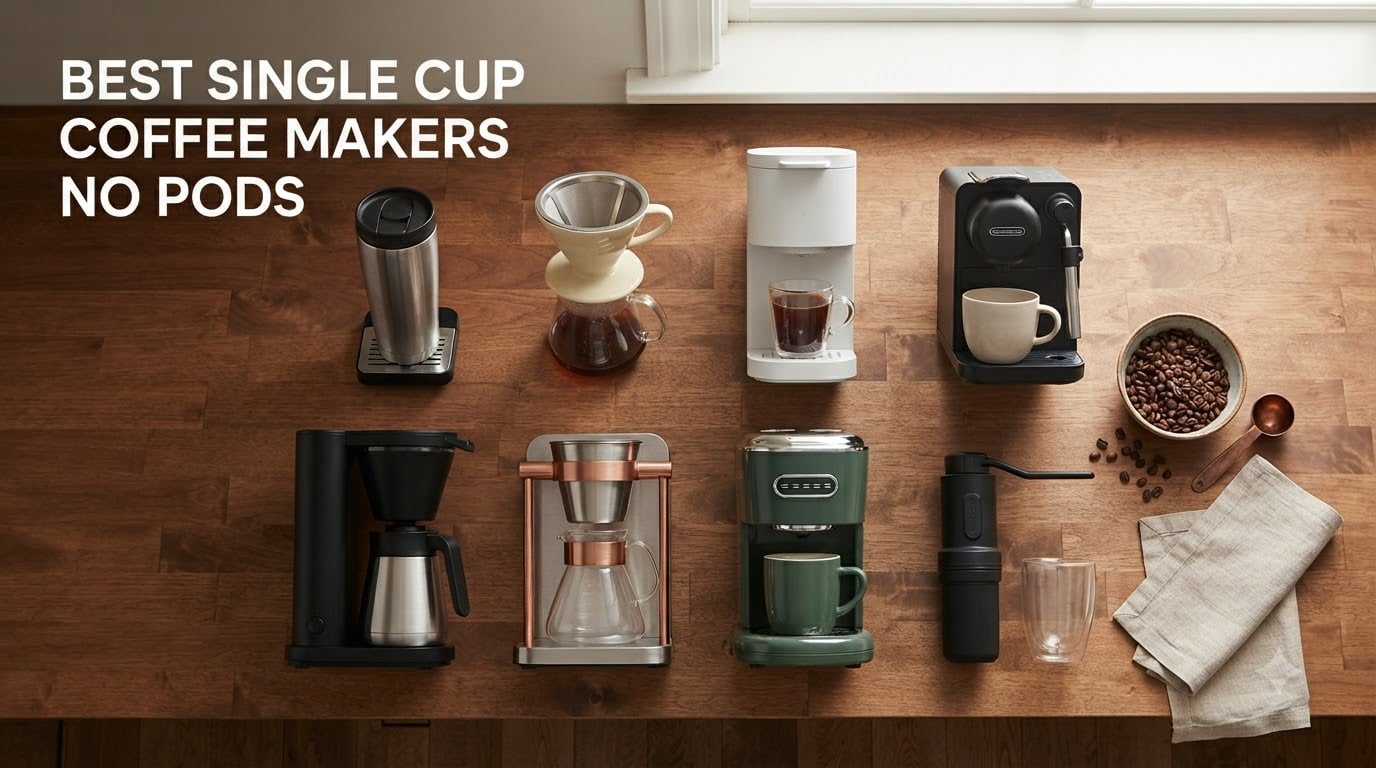 best single cup coffee makers no pods