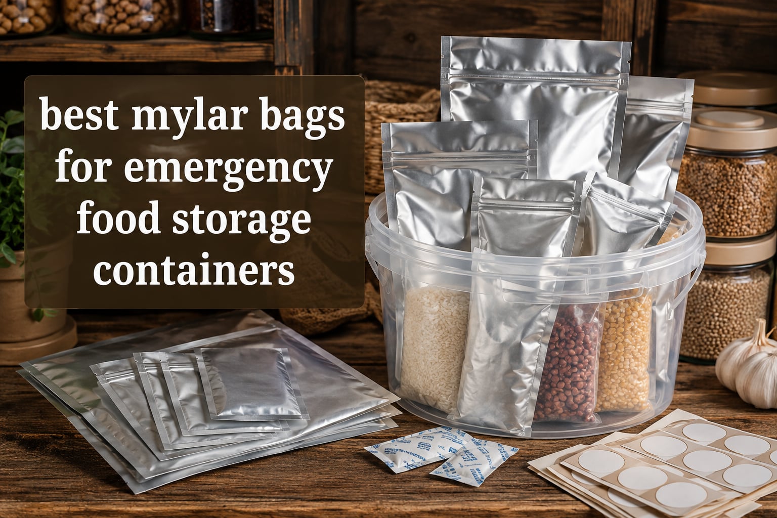 best mylar bags for emergency food storage containers