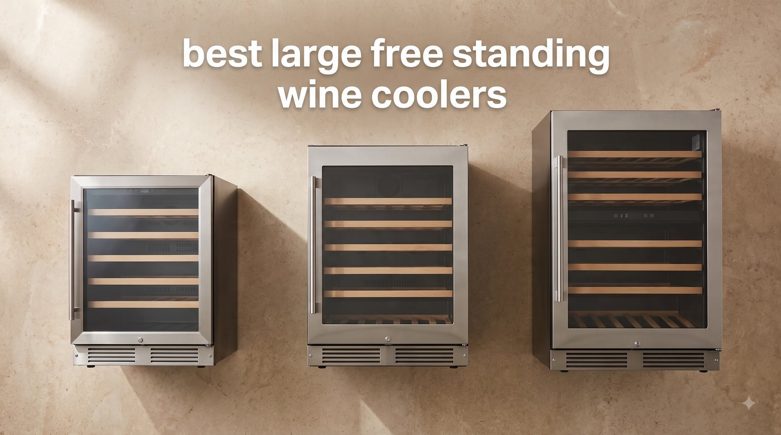 best large free standing wine coolers
