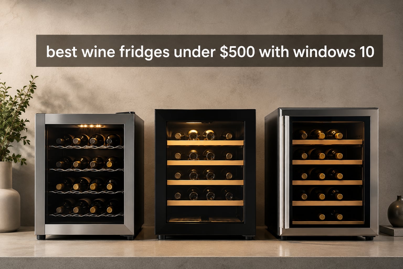 best wine fridges under $500 with windows 10