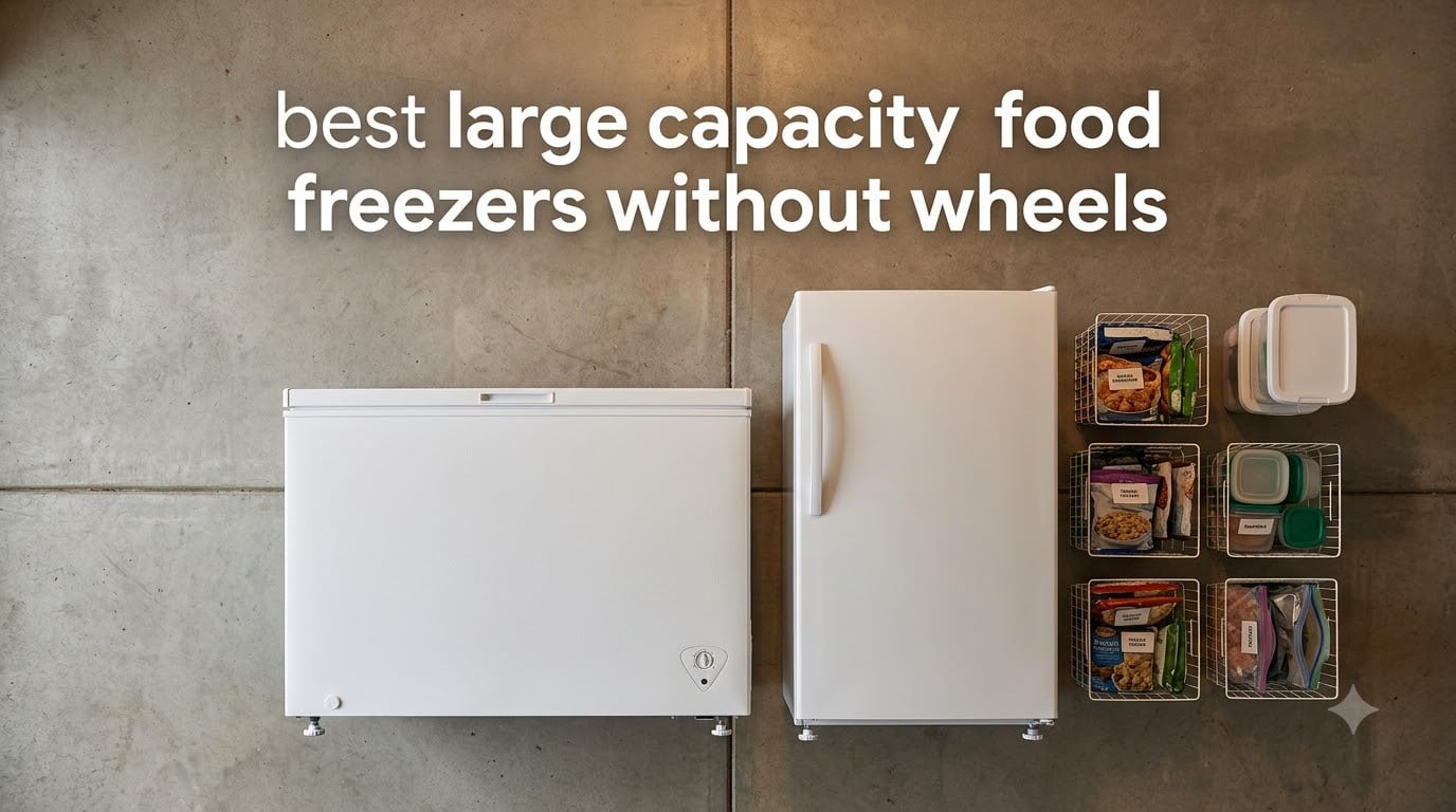 best large capacity food freezers without wheels