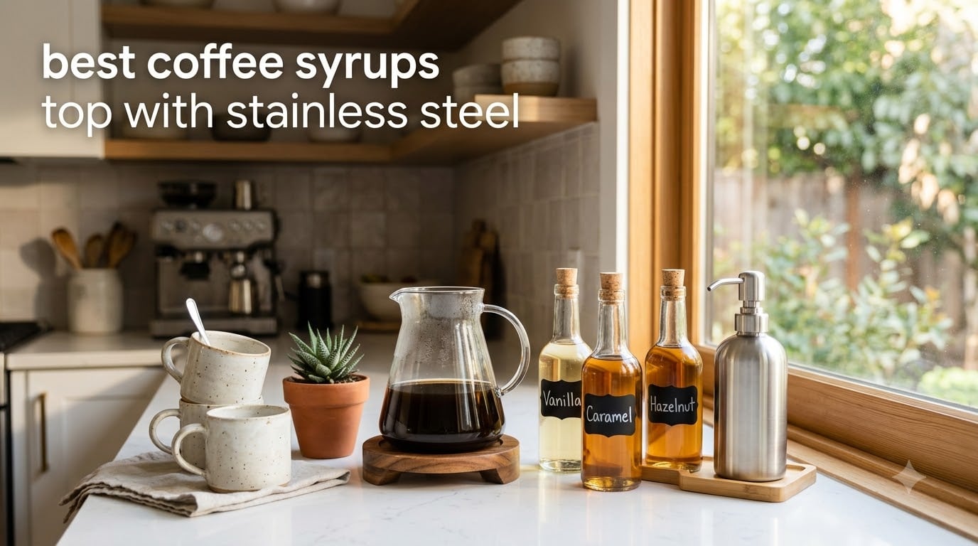 best coffee syrups top with stainless steel
