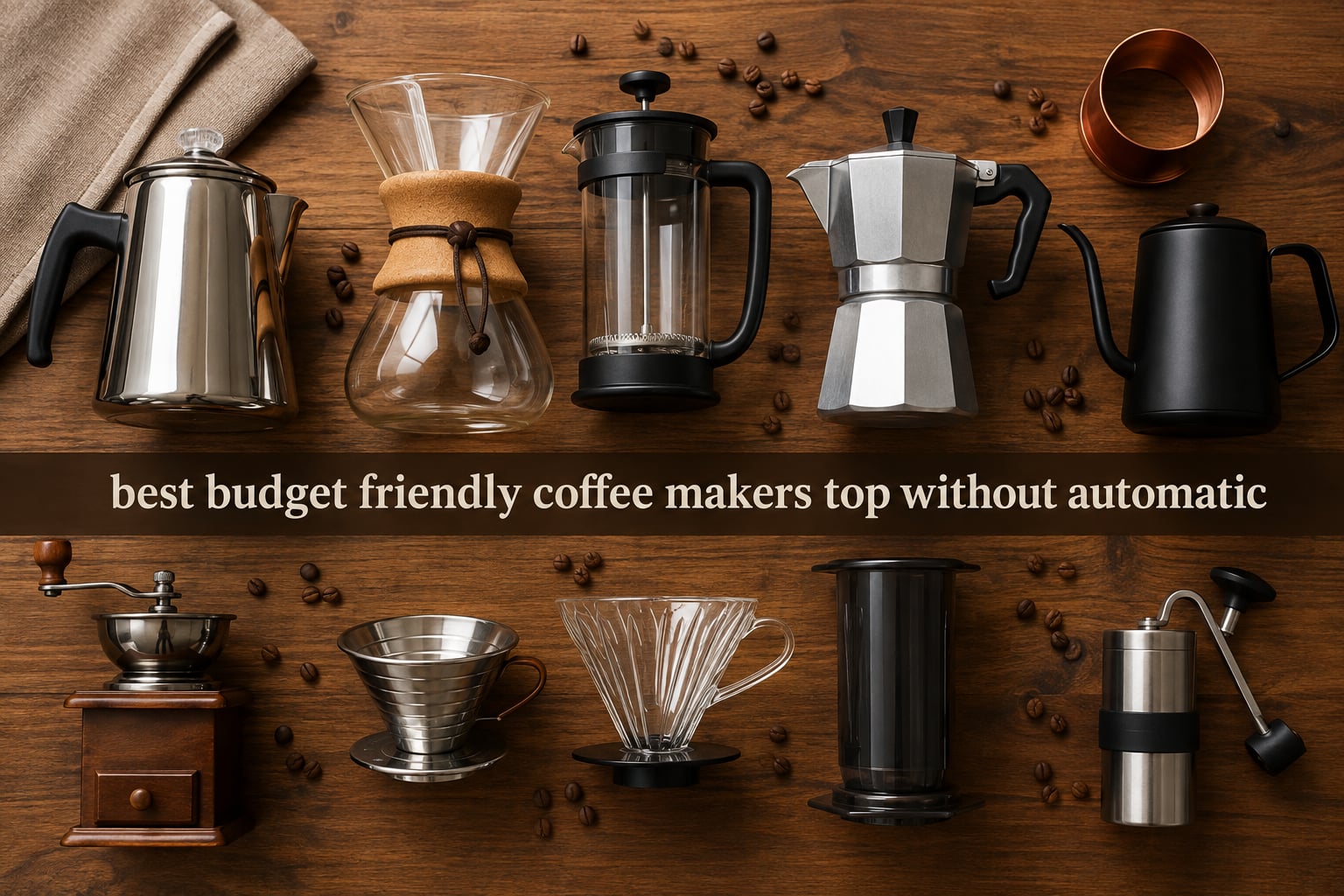 best budget friendly coffee makers top without automatic