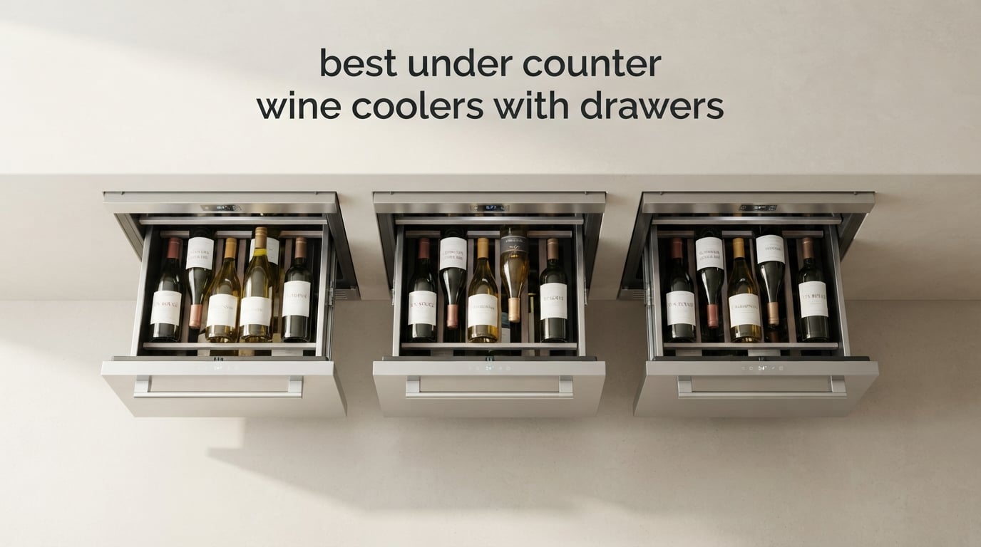 best under counter wine coolers with drawers