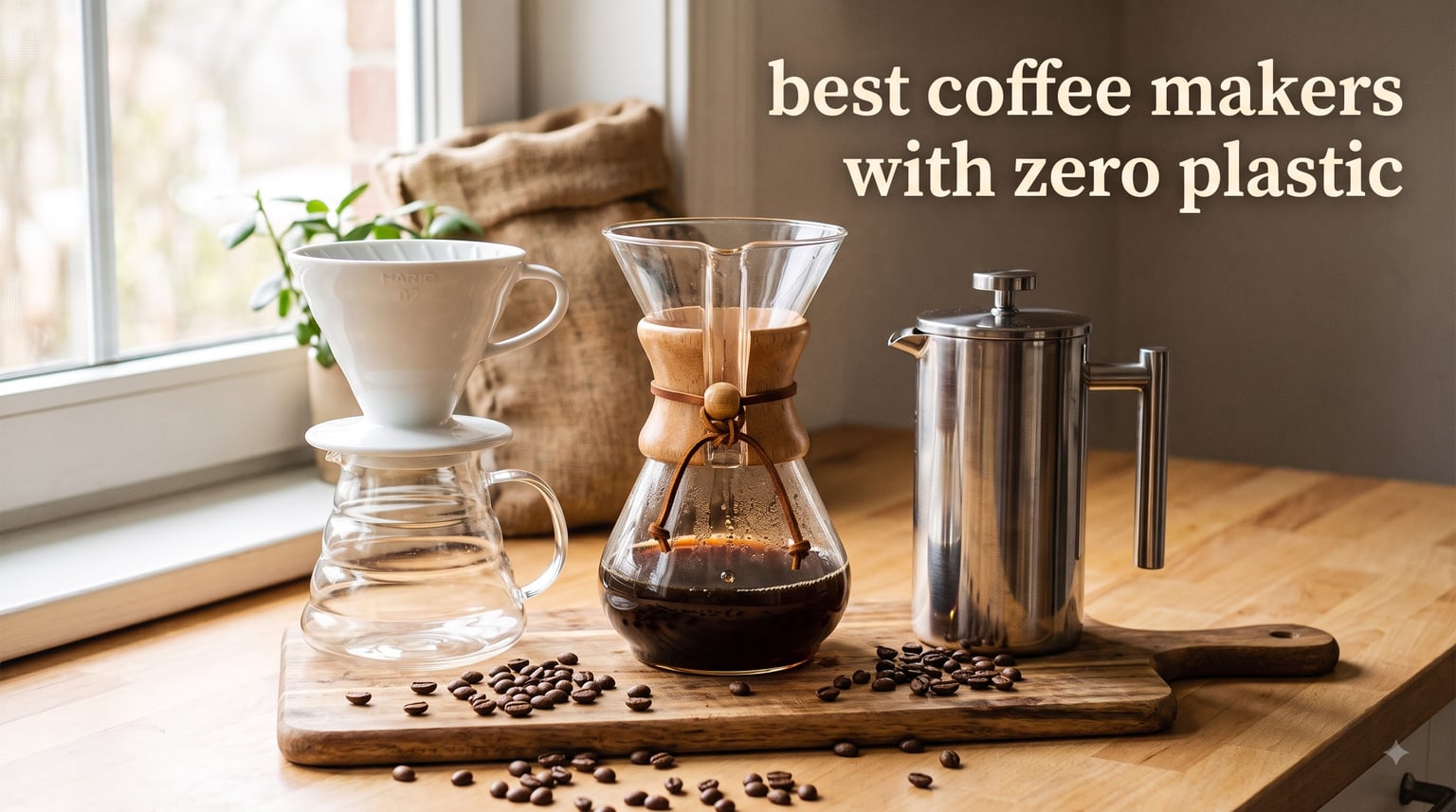 best coffee makers with zero plastic