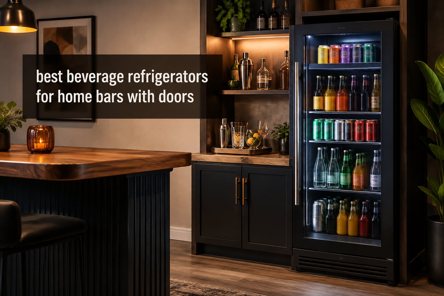 best beverage refrigerators for home bars with doors