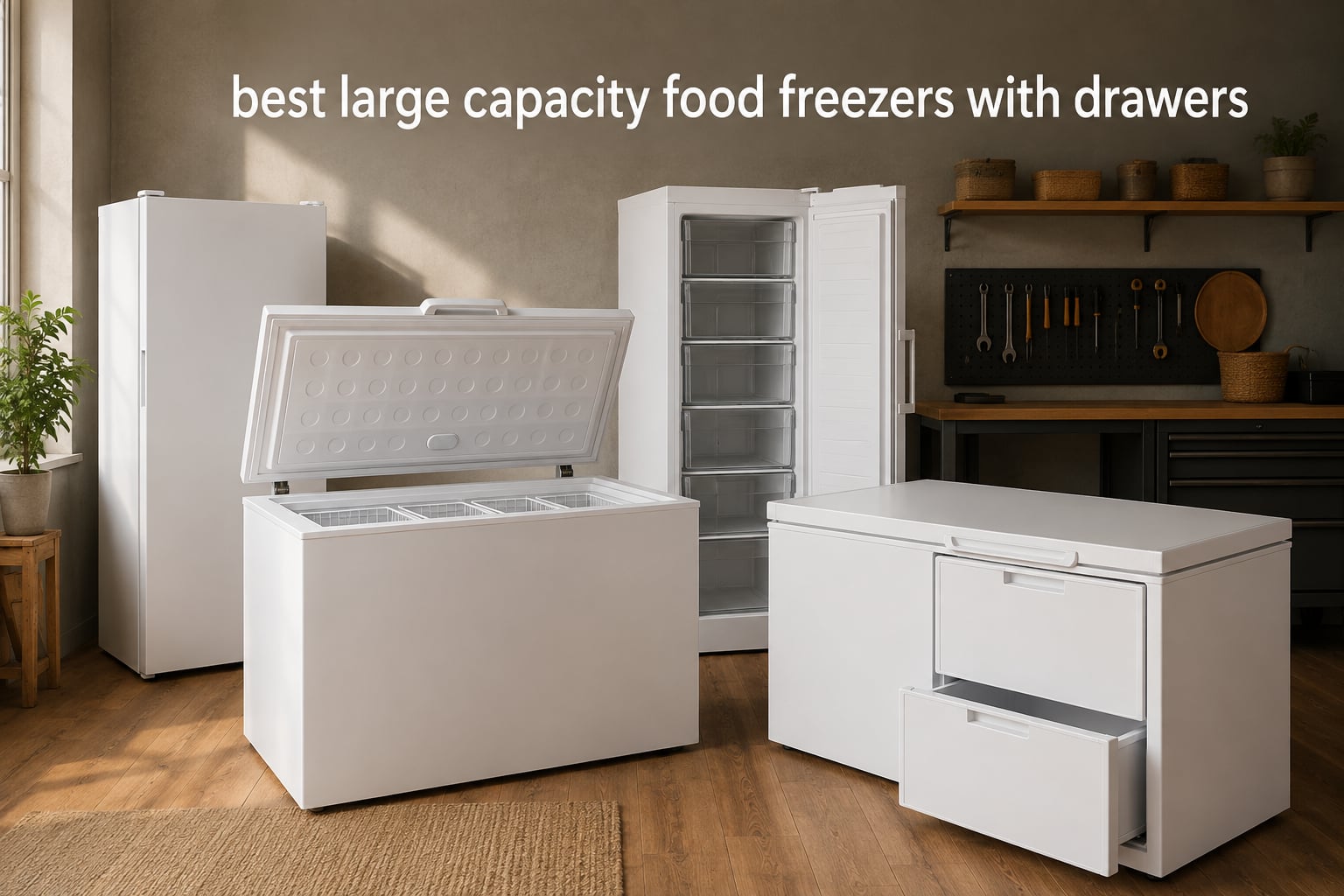 best large capacity food freezers with drawers