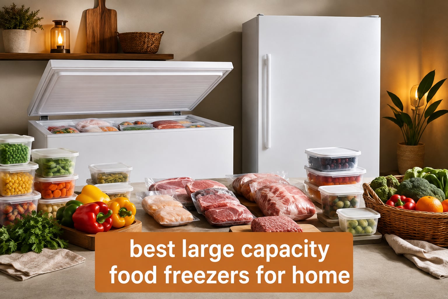 best large capacity food freezers for home