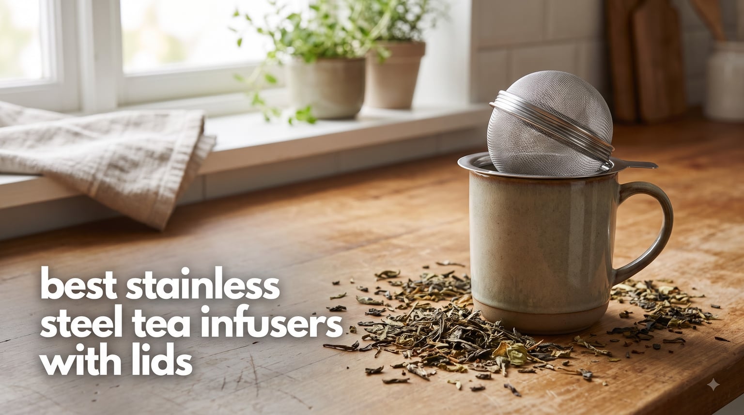 best stainless steel tea infusers with lids