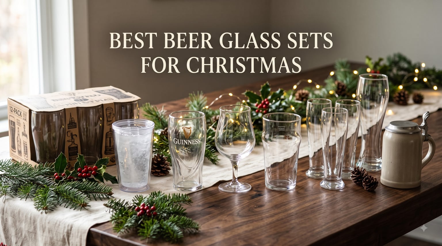 best beer glass sets for christmas