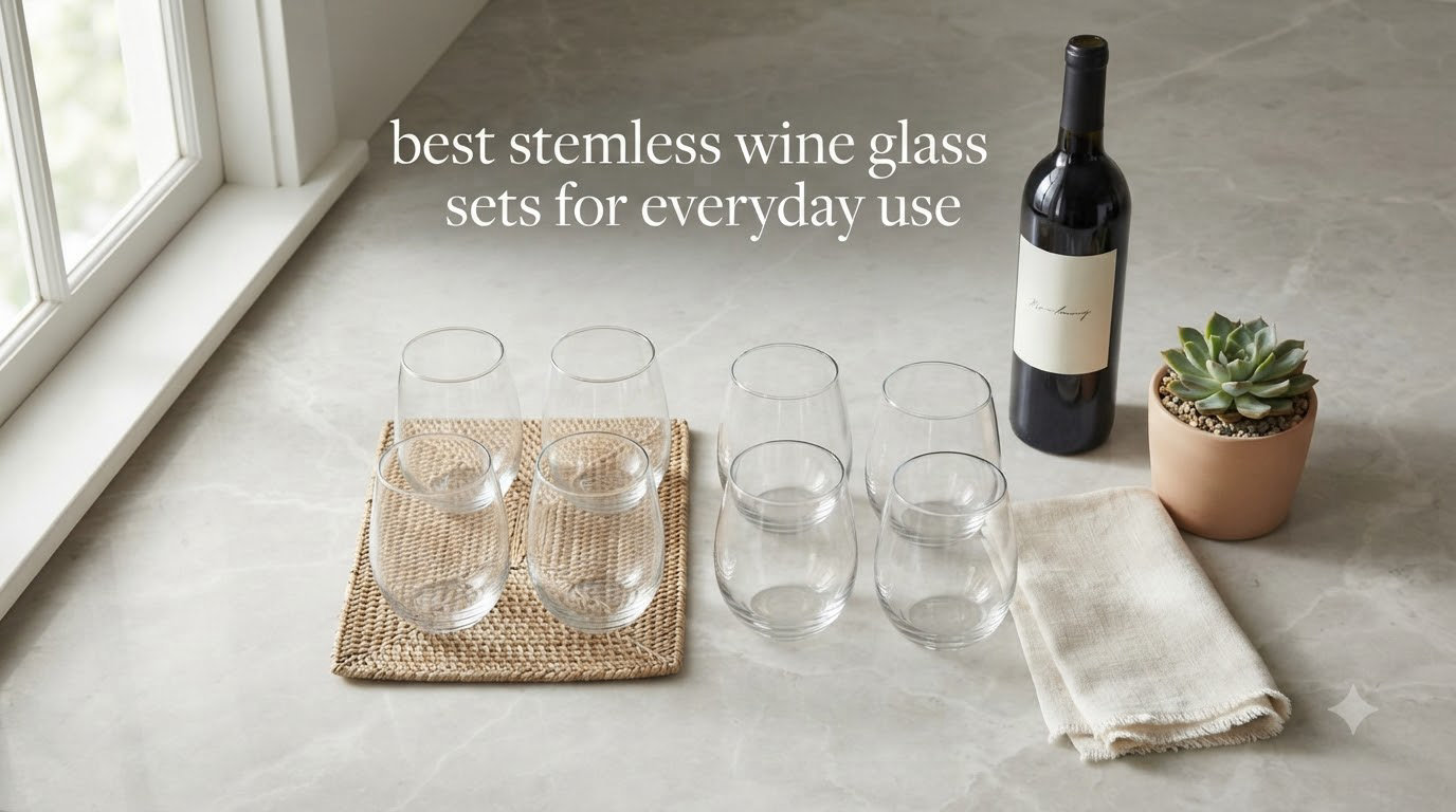 best stemless wine glass sets for everyday use