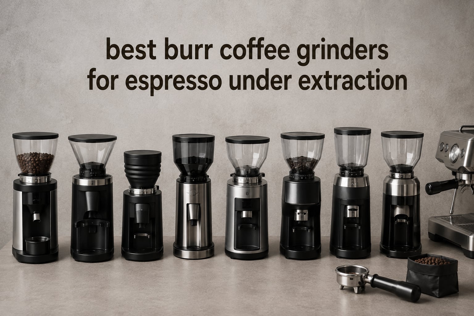 best burr coffee grinders for espresso under extraction