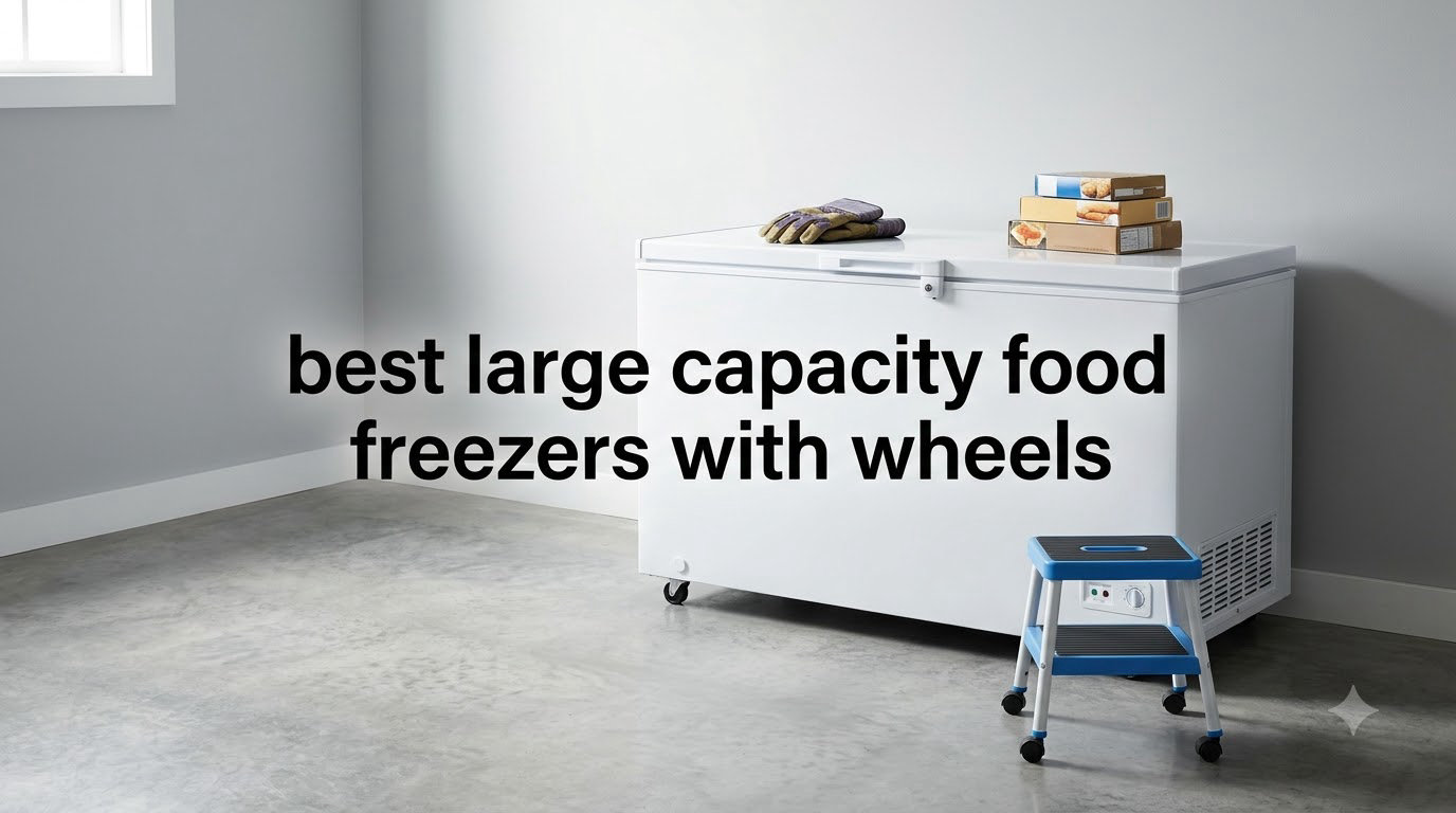 best large capacity food freezers with wheels