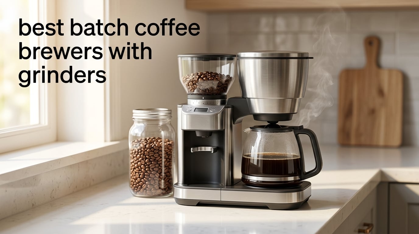 best batch coffee brewers with grinders