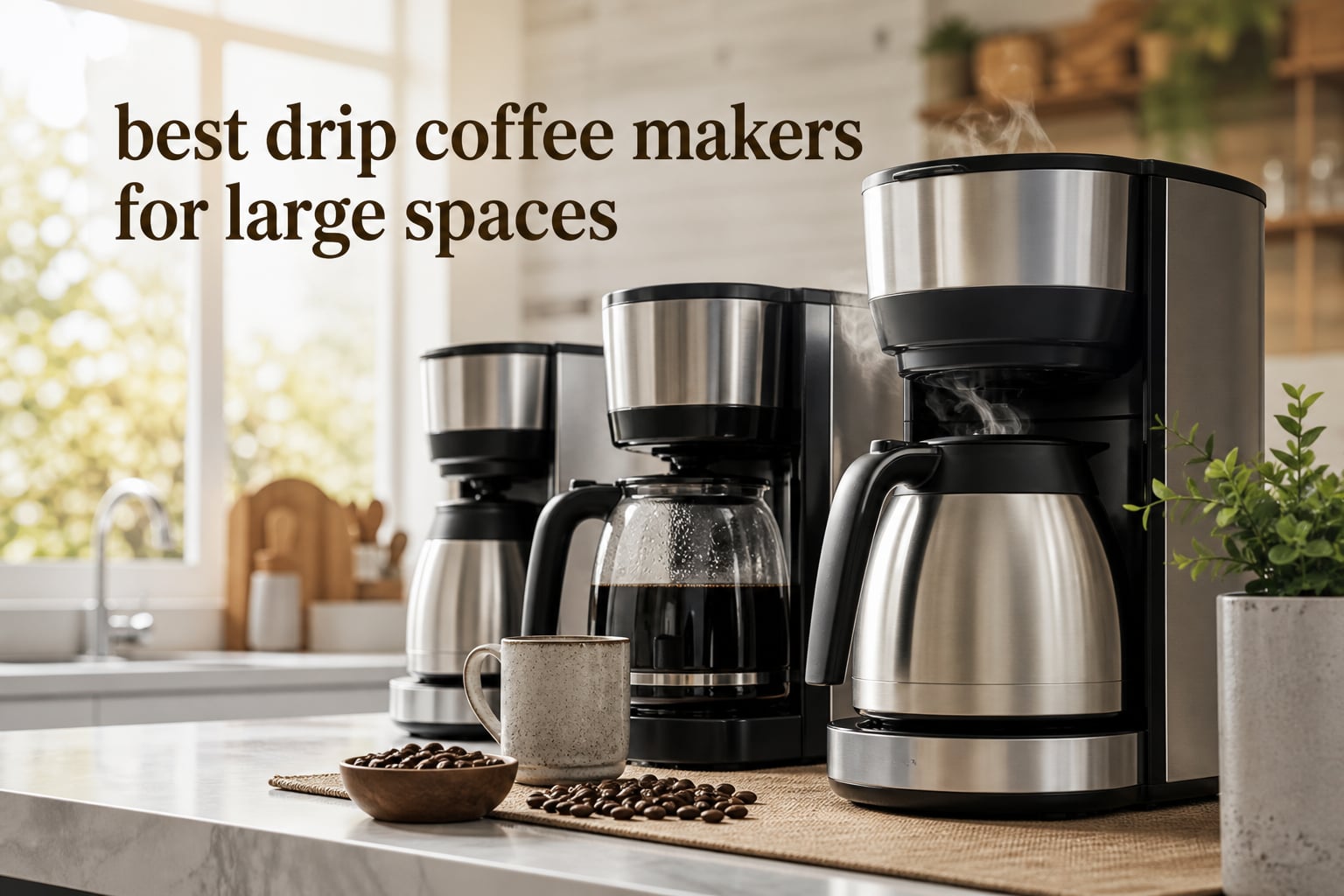 best drip coffee makers for large spaces