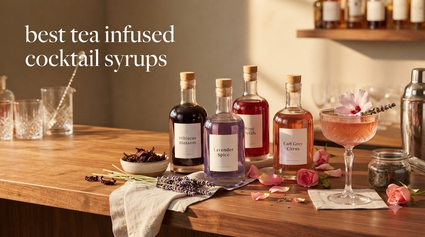 best tea infused cocktail syrups