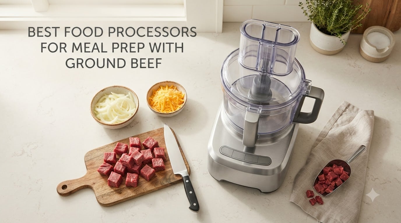 best food processors for meal prep with ground beef