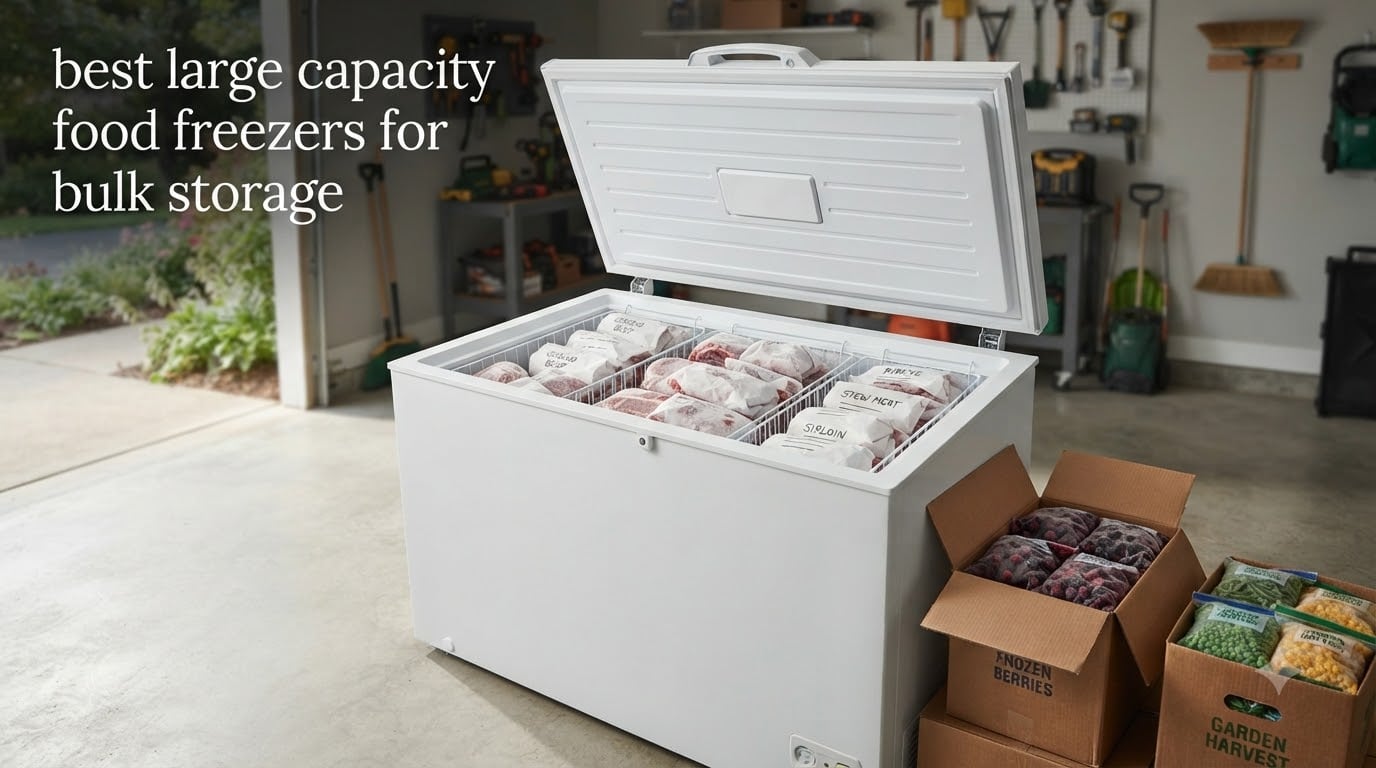 best large capacity food freezers for bulk storage