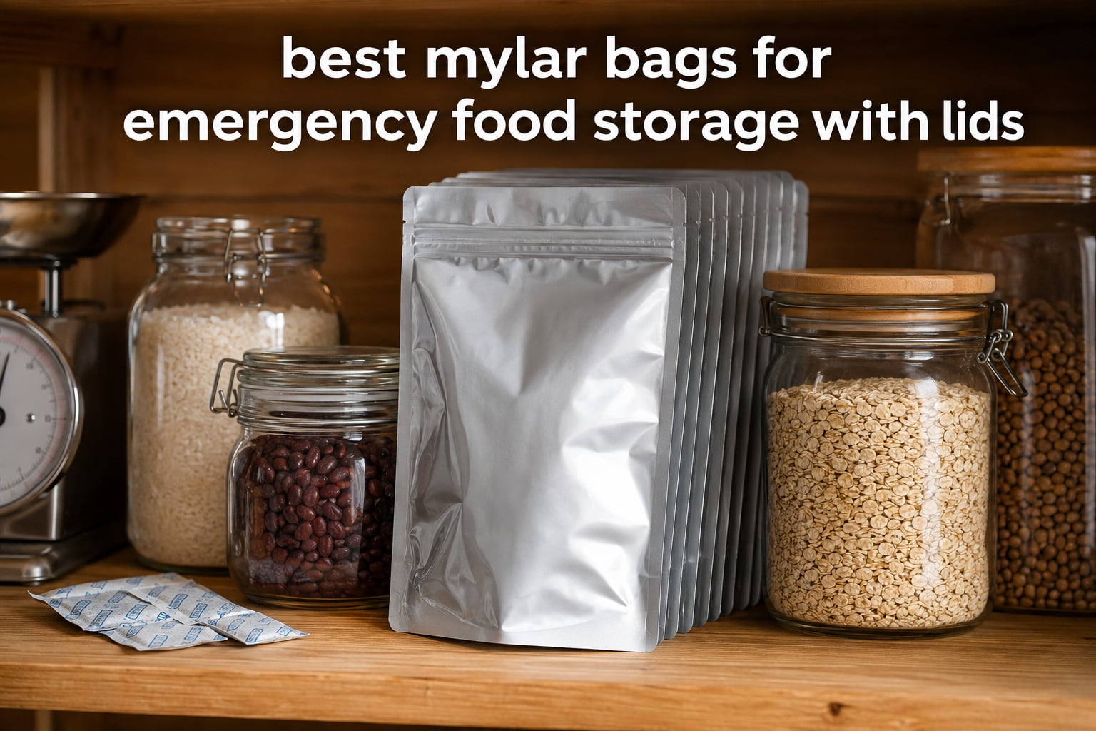 best mylar bags for emergency food storage with lids