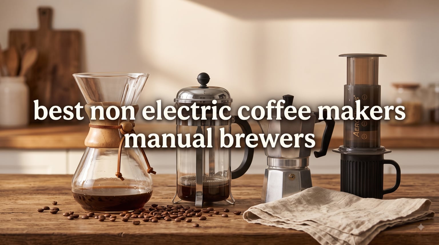 best non electric coffee makers manual brewers