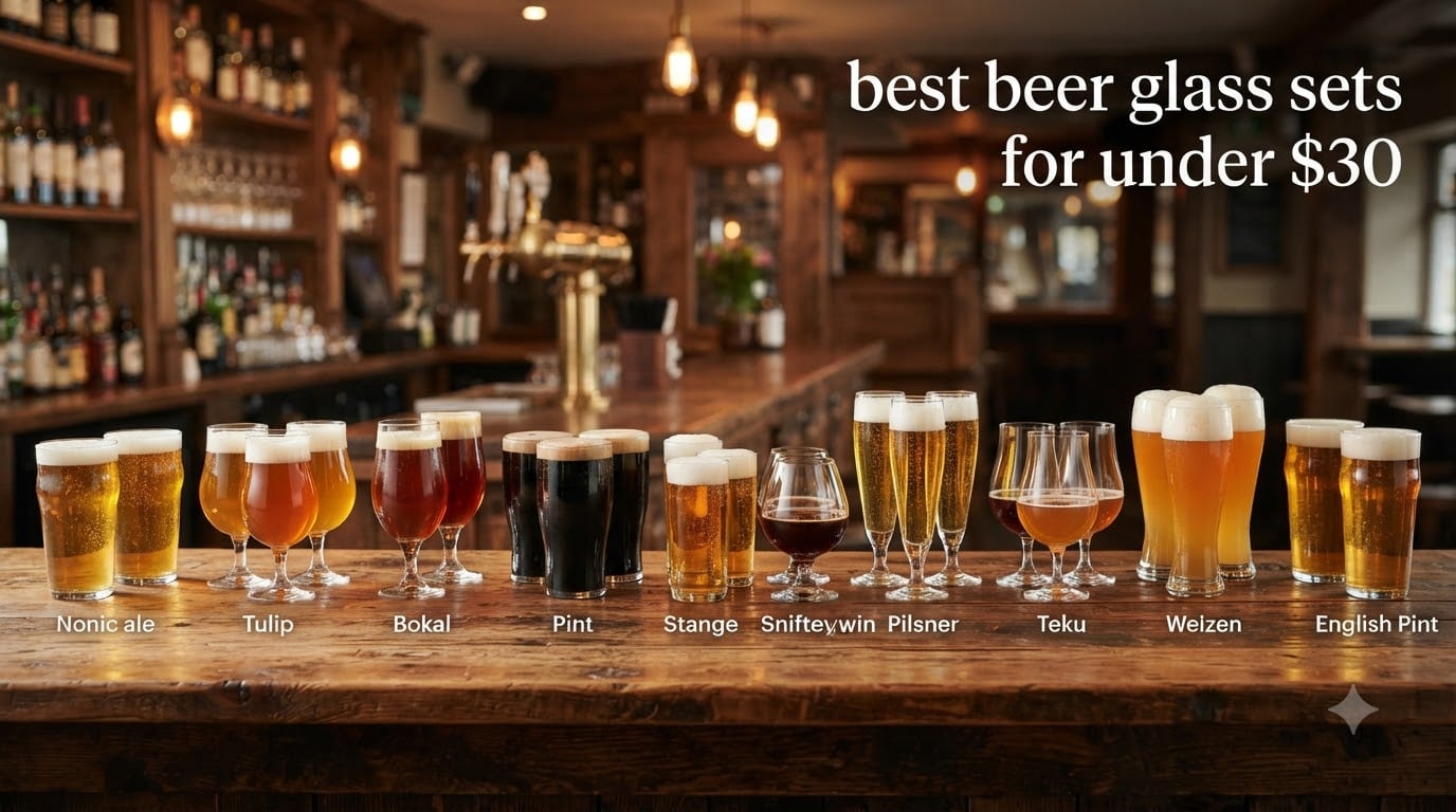 best beer glass sets for under $30
