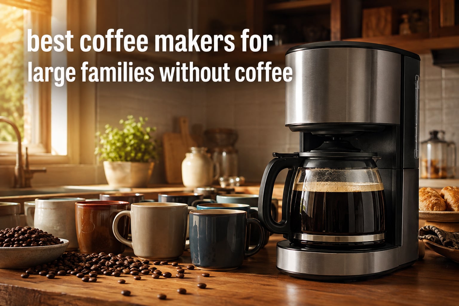 best coffee makers for large families without coffee