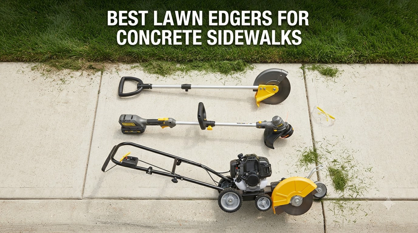 best lawn edgers for concrete sidewalks