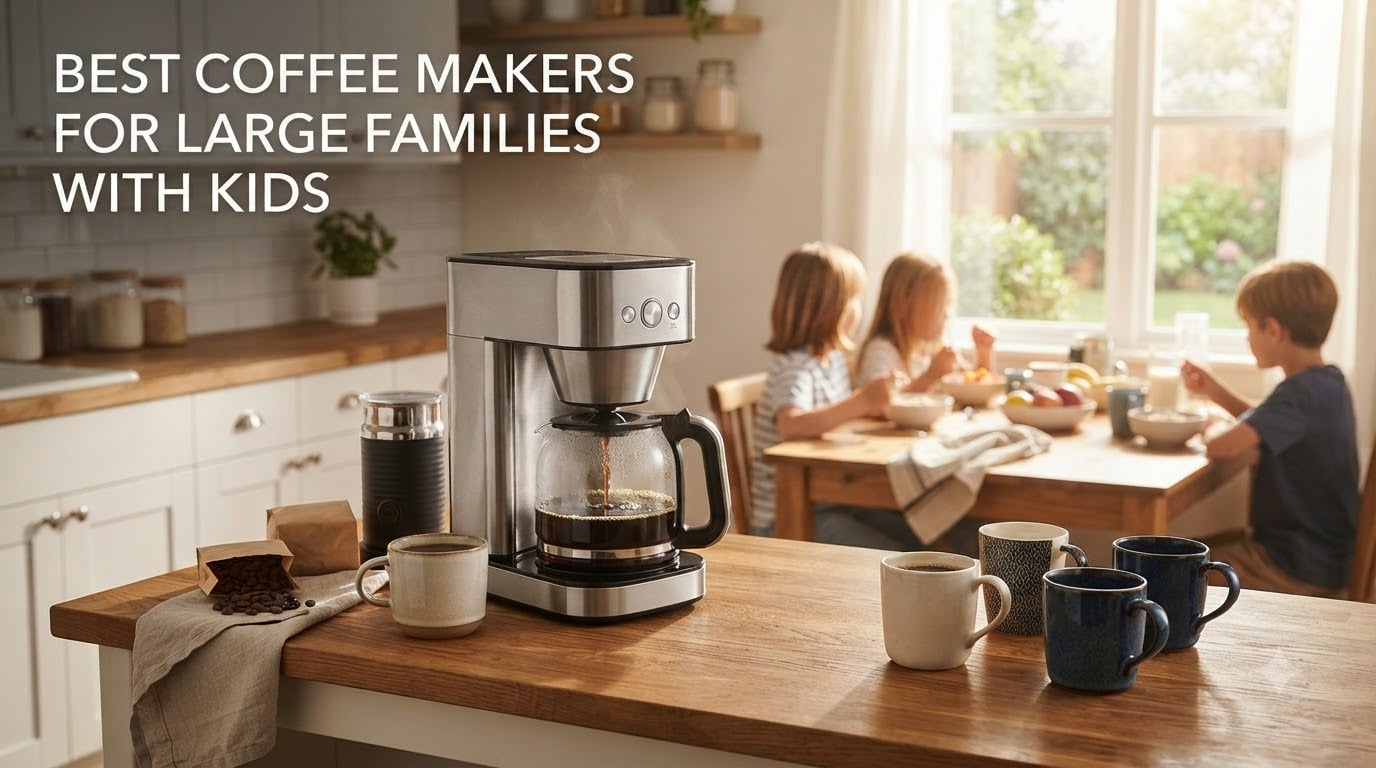 best coffee makers for large families with kids