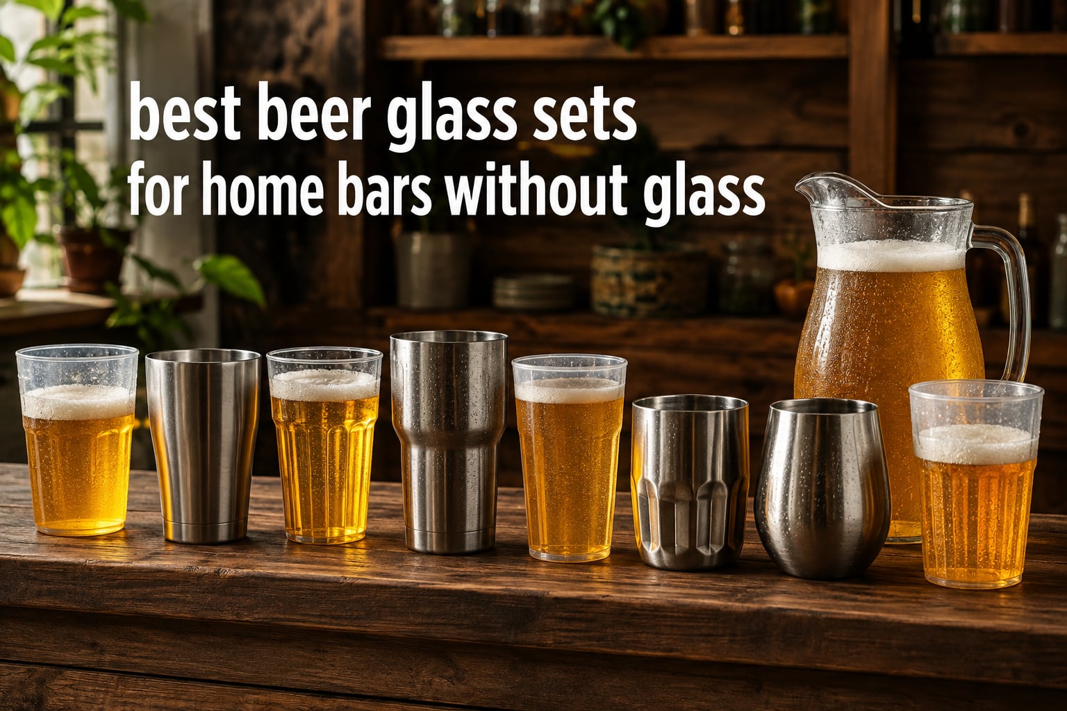 best beer glass sets for home bars without glass