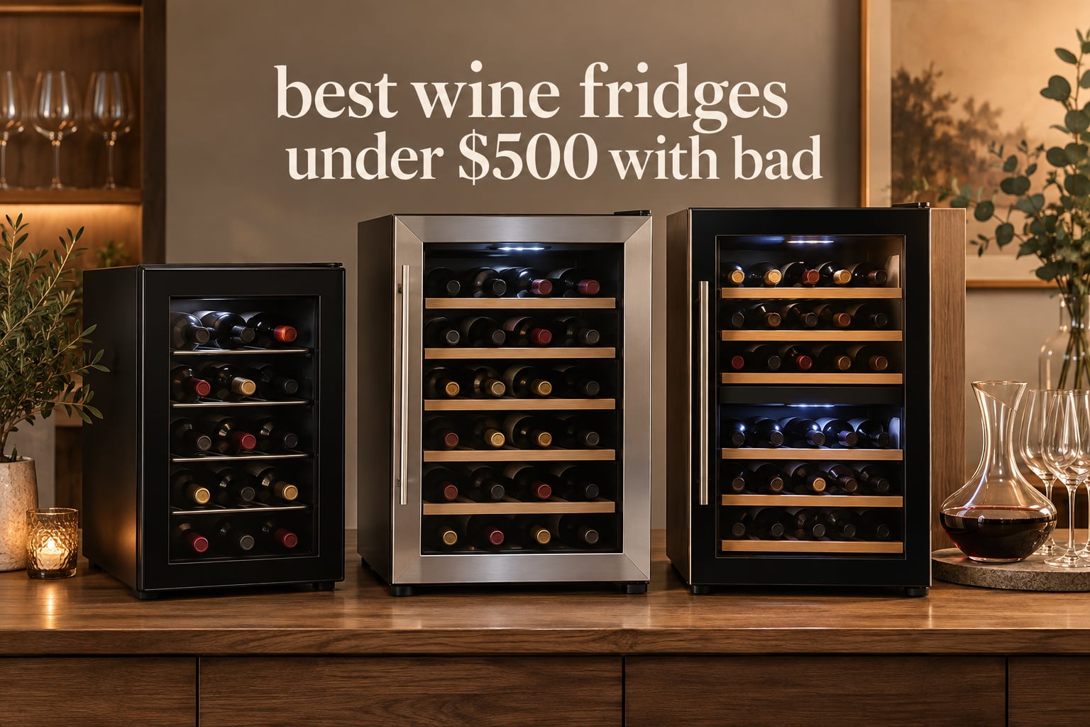 best wine fridges under $500 with bad