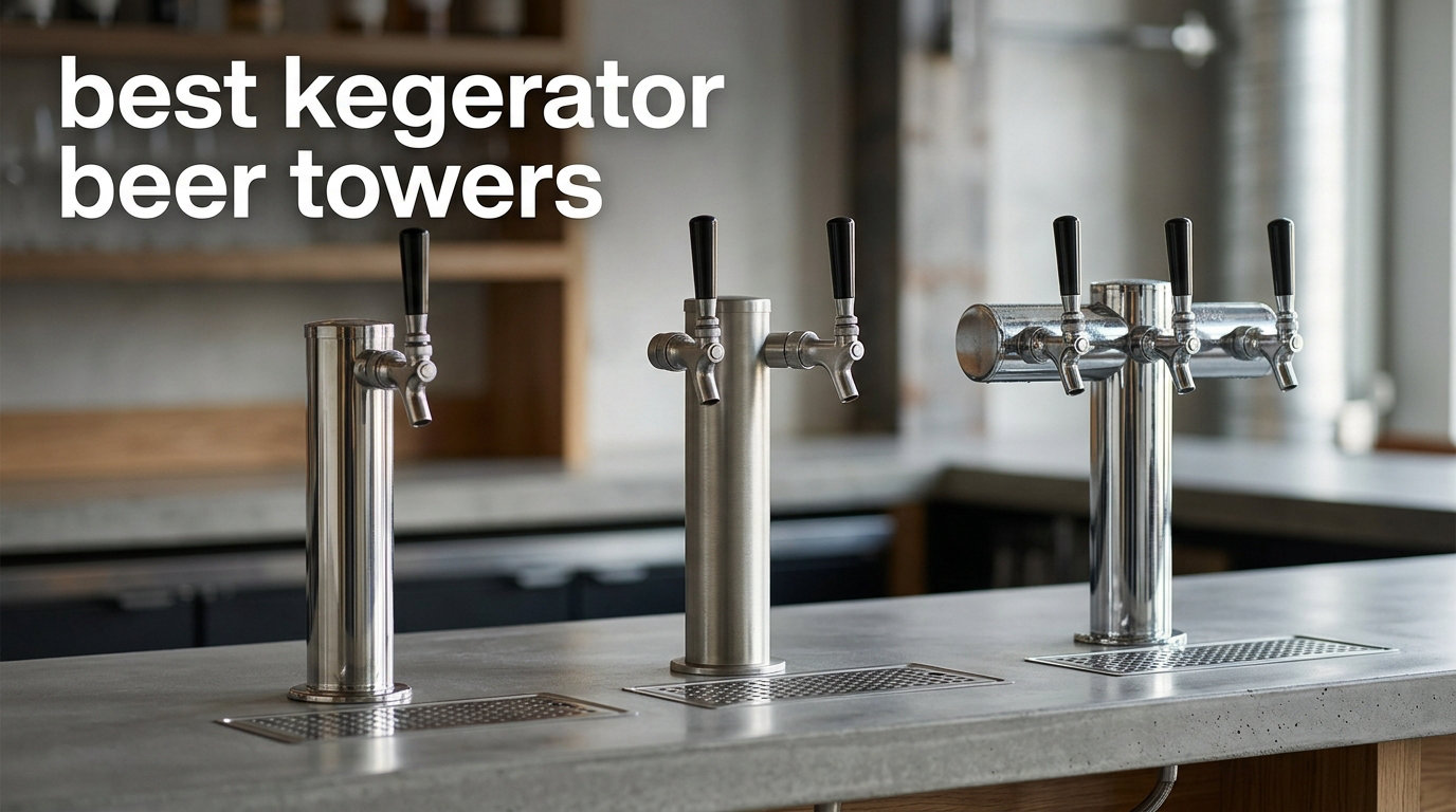 best kegerator beer towers