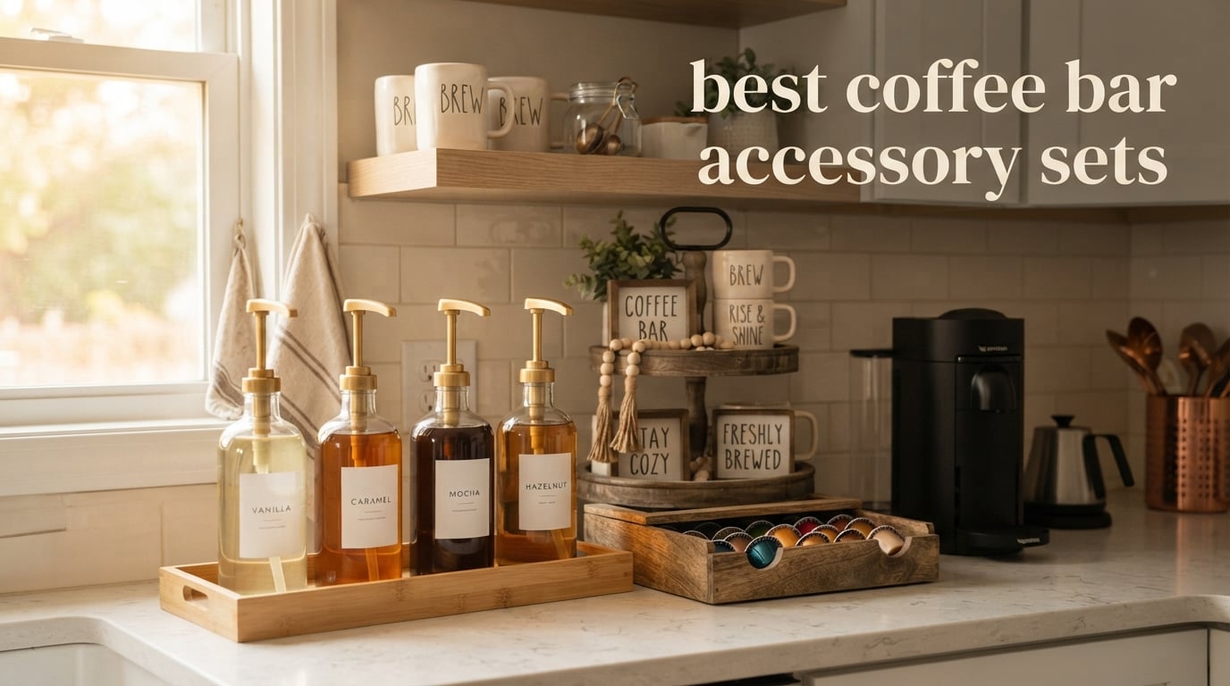 best coffee bar accessory sets
