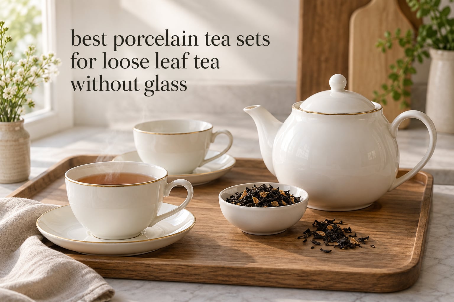 best porcelain tea sets for loose leaf tea without glass