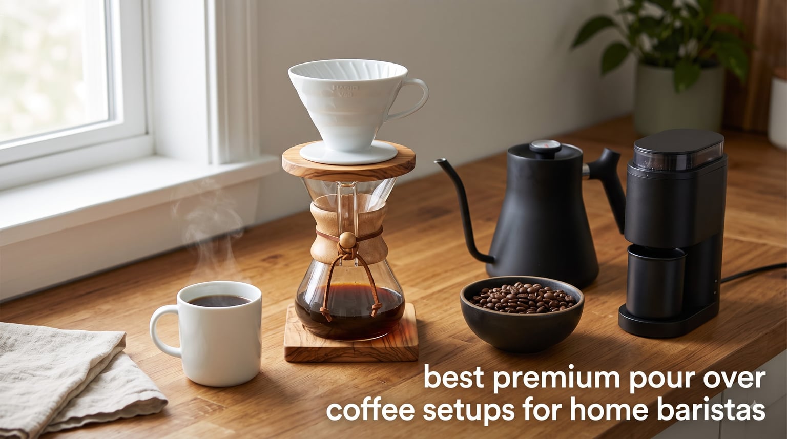 best premium pour over coffee setups for home baristas